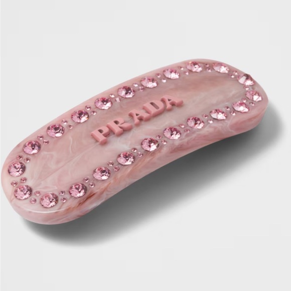 CUTE PINK FASHION CRYSTAL LETTER HAIR BARRETTE WITH GIFT BOX - Picture 2 of 7